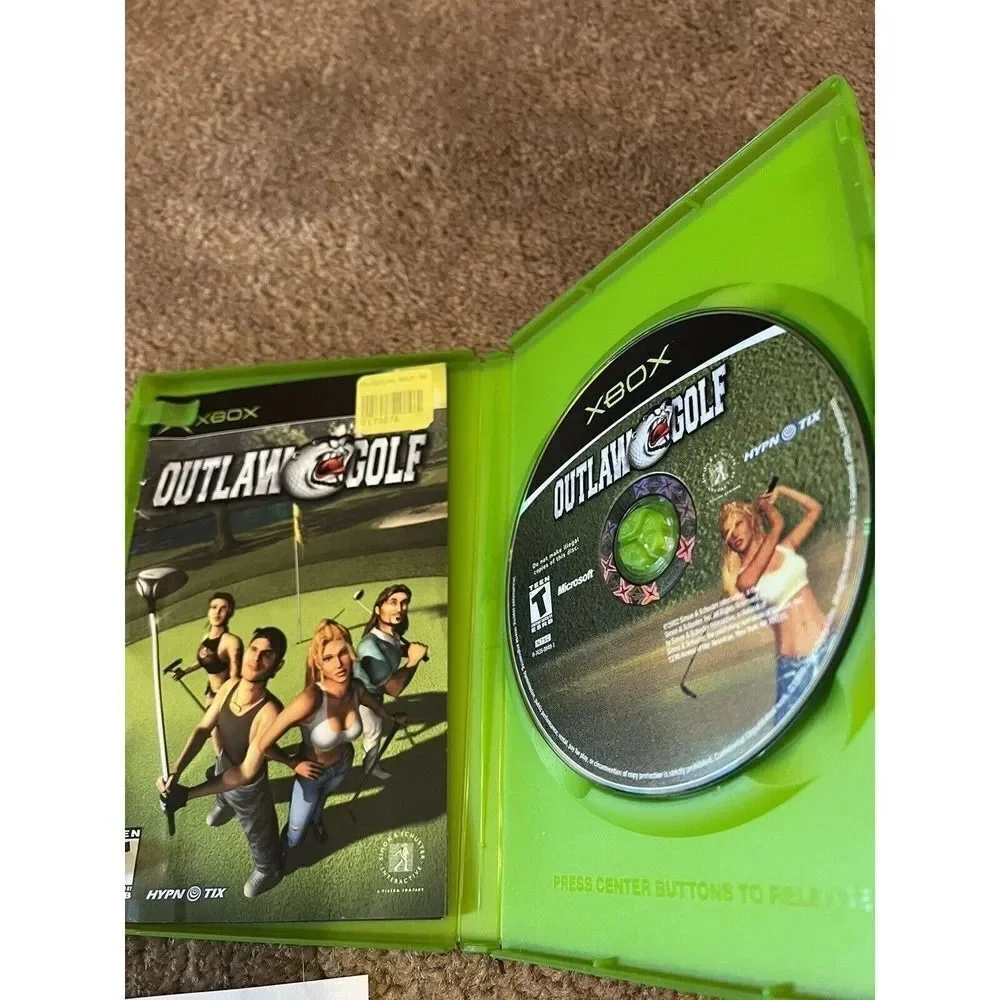 Outlaw Golf (Microsoft Xbox, 2002) W/ manual